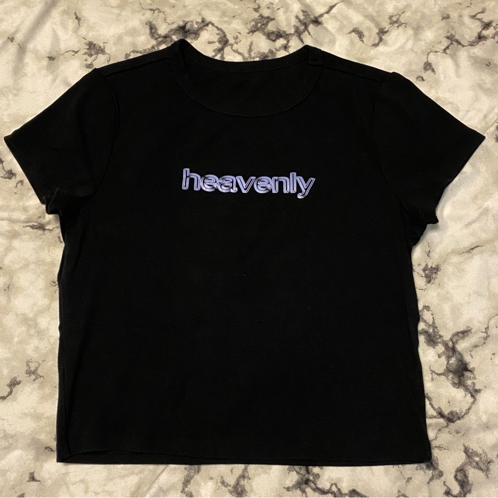 🌐 Y2K heavenly baby tee crop top